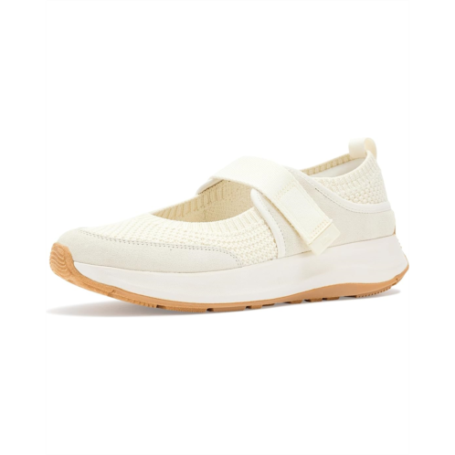 Womens FitFlop F-mode Flow Knit/Suede Mary Janes