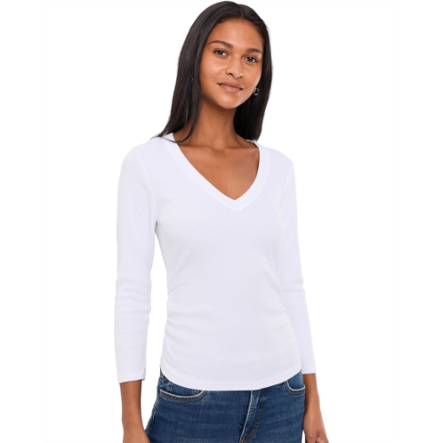 Michael Stars Enid 3/4 Sleeve V-Neck Crop Tee