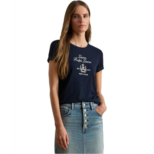 POLO RALPH LAUREN Embroidered-Crest Jersey Tee