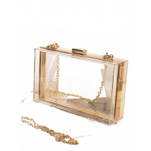MiMi Wholesale womens cindy box clutch bag in clear