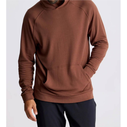 FREE FLY bamboo lightweight fleece hoodie in chestnut