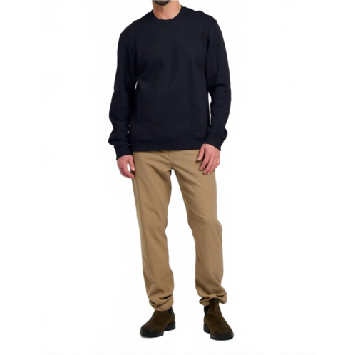 FREE FLY bamboo northcoast long sleeve fleece crew sweatshirt in black