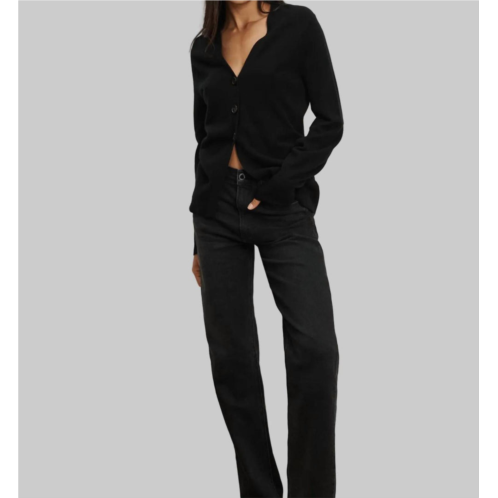 Veronica Beard lamotte cashmere cardigan in black