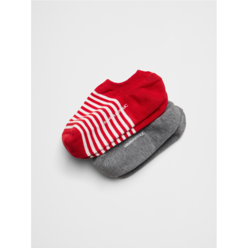 bananarepublic Womens Striped No-Show Socks (2 Pack)