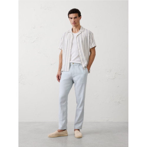 bananarepublic Athletic-Fit Linen-Blend Pant
