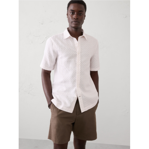 bananarepublic Standard-Fit Linen-Blend Shirt