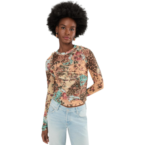 Free People Ariana Long Sleeve Ruched Top