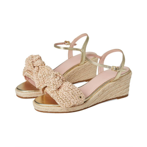 Womens Kate Spade New York Leandra Raffia Espadrille Wedge Sandal