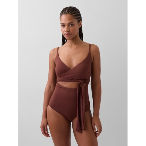 Gap Cutout Wrap One-Piece Swimsuit