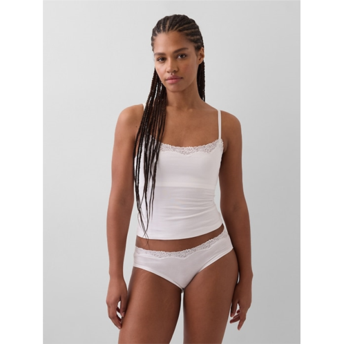 Gap Organic Stretch Cotton Lace-Trim Cami