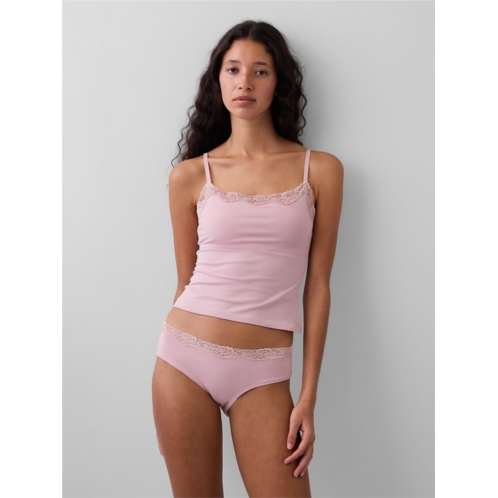 Gap Organic Stretch Cotton Lace-Trim Cami