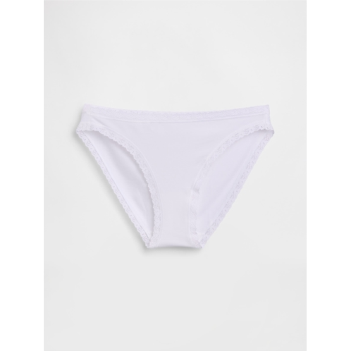 Gap Organic Stretch Cotton Lace-Trim Bikini