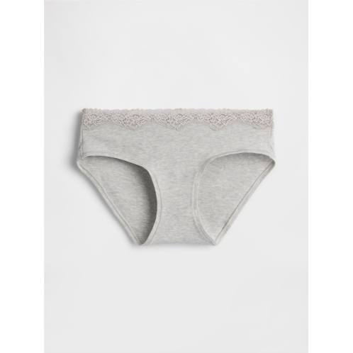 Gap Organic Stretch Cotton Lace-Trim Hipster