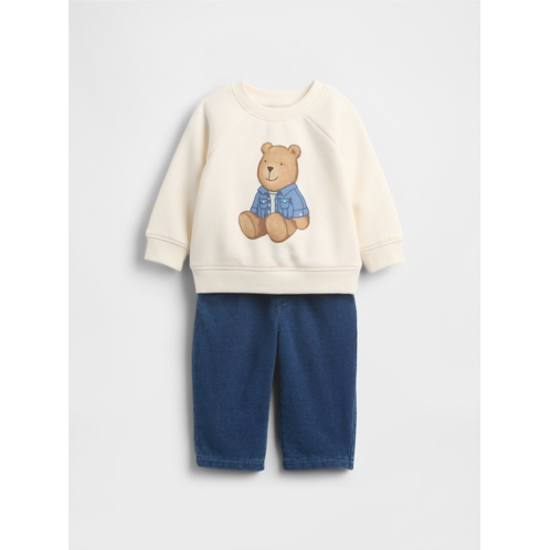 Gap Baby VintageSoft Brannan Bear Outfit Set
