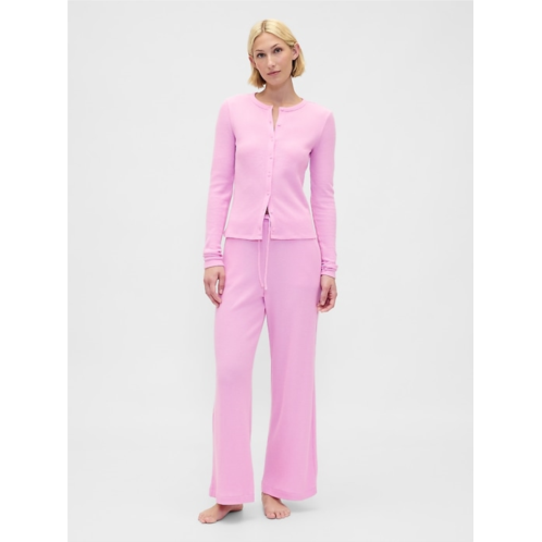 Gap Waffle Wide-Leg PJ Pants