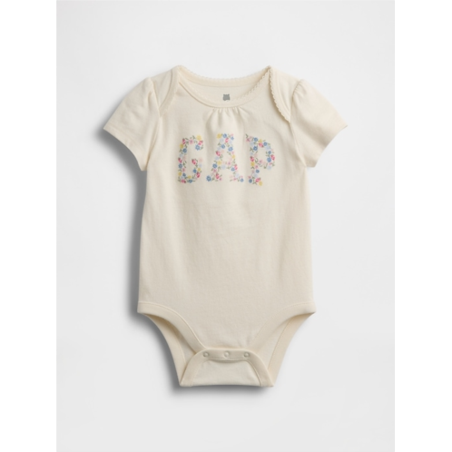Gap Baby Organic Cotton Floral Logo Bodysuit