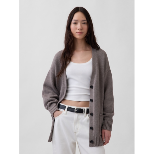 Gap 100% Cotton Oversized Boyfriend Cardigan Sweater
