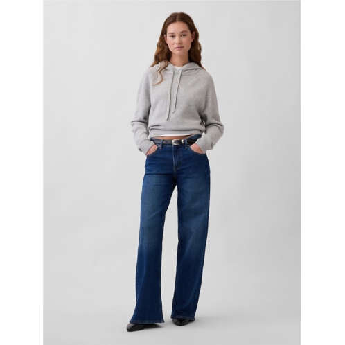 Gap Mid Rise Stride Wide-Leg Jeans