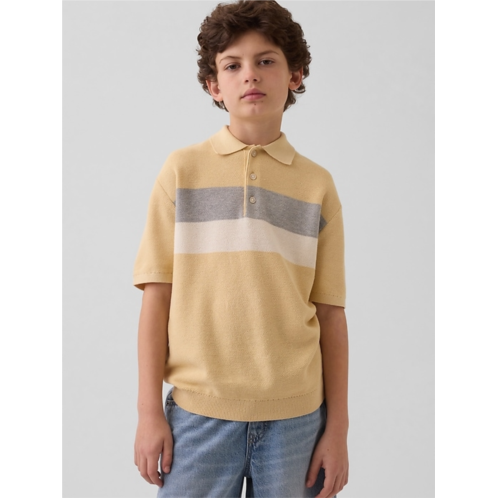 Gap Kids Relaxed Stripe Polo Sweater Shirt