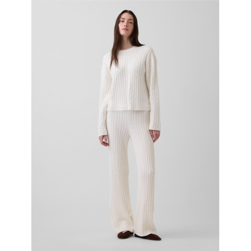 Gap CashSoft Relaxed Cable-Knit Sweater Pants