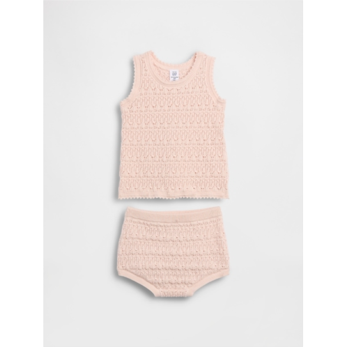 Gap Baby Crochet Tank Outfit Set