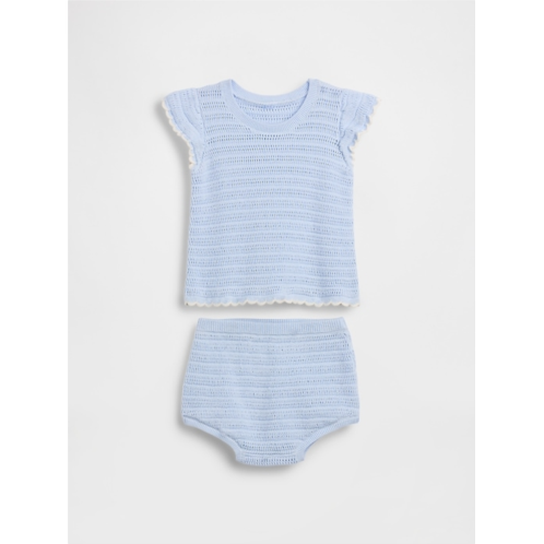 Gap Baby Crochet Stripe Outfit Set