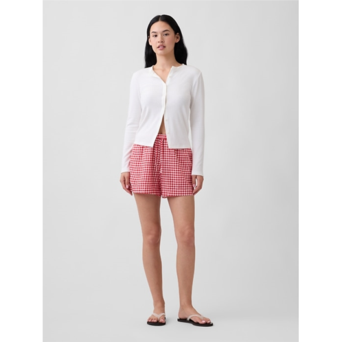 Gap 4 Pull-On Linen-Blend Shorts