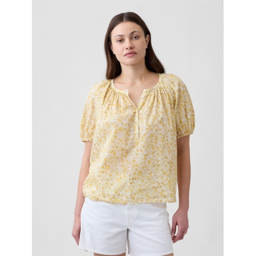 Gap Oversized Puff Sleeve Top