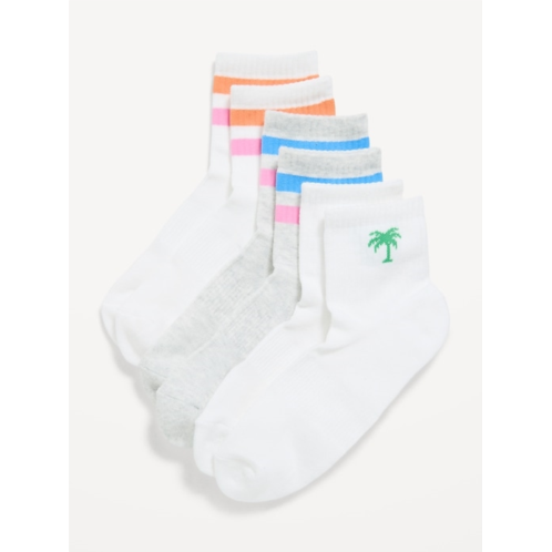 OldNavy Athletic Quarter Crew Sock 3-Pack for Women