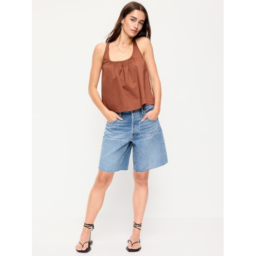 OldNavy Mid-Rise Baggy Jean Cut-Off Shorts -- 9-inch inseam