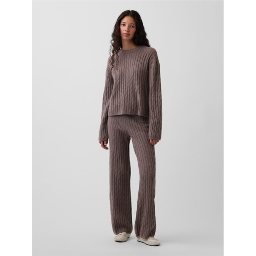 Gap CashSoft Relaxed Cable-Knit Sweater Pants