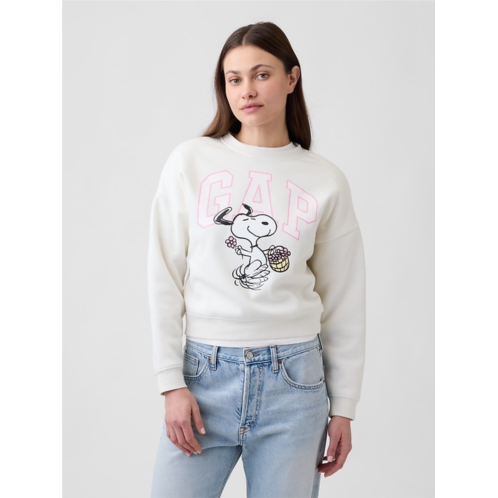 Gap Peanuts Oversized Wedge Crewneck Sweatshirt