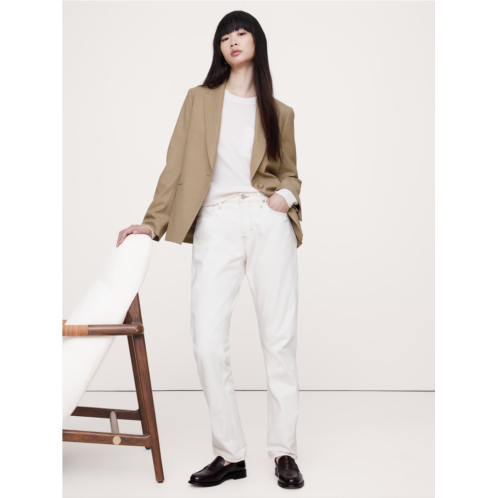 Bananarepublic Relaxed-Slim Lightweight Wool Flannel Blazer