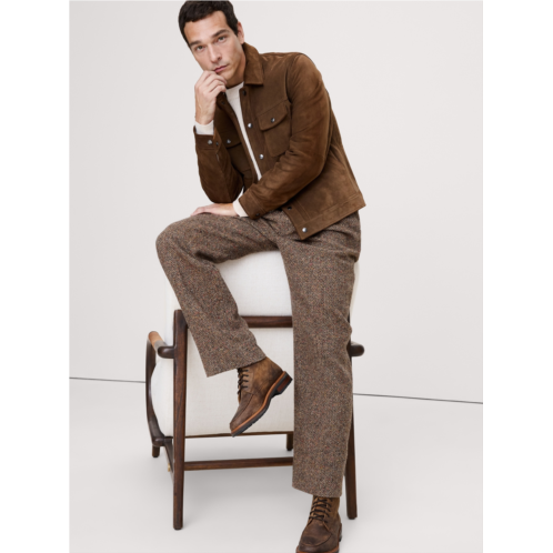 Bananarepublic Relaxed Pleated Italian Herringbone Pant