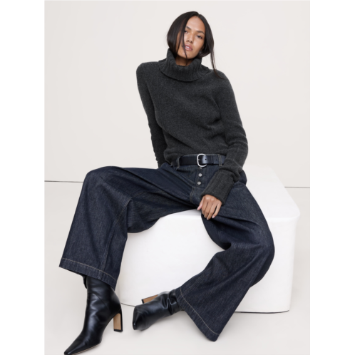 Bananarepublic Merino-Cotton Turtleneck Sweater