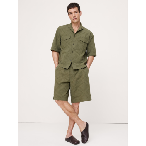 Bananarepublic 11 Cotton Jacquard Pull-On Short