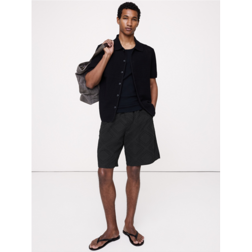 Bananarepublic 11 Cotton Jacquard Pull-On Short