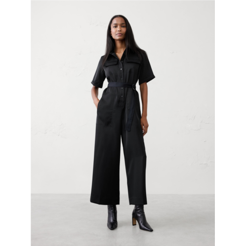 bananarepublic Satin Utility Jumpsuit