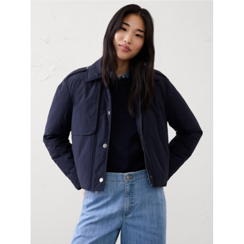 bananarepublic Cropped Trench Filled Jacket