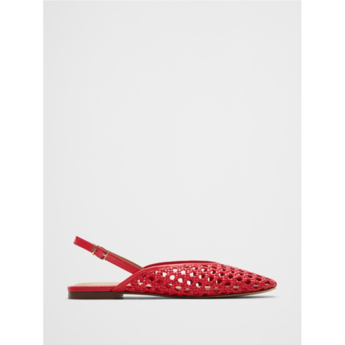 bananarepublic Woven Slingback Flats