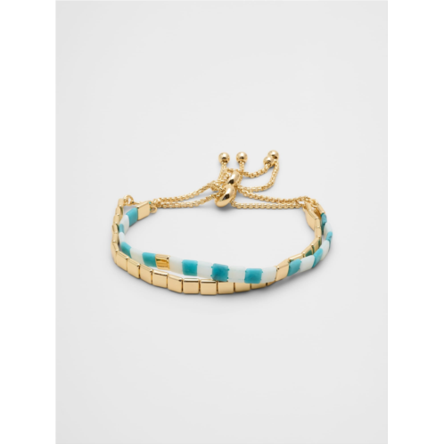 bananarepublic Pull Through Chicklet Bracelet Set