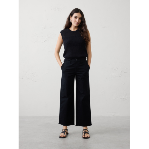 bananarepublic Wide-Leg High-Rise Authentic Cropped Chino