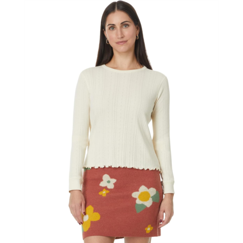 Toad&Co Foothill Pointelle Long Sleeve Crew II