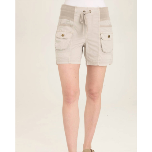 XCVI felix poplin drawstring short in ripple pigment