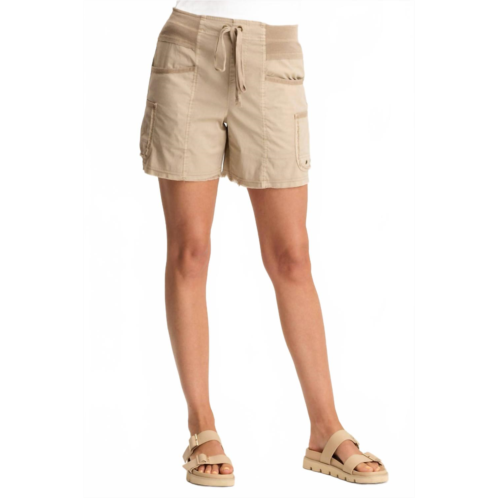 XCVI erma simple cargo pockets short in pigtnglwd tanglewood pigment