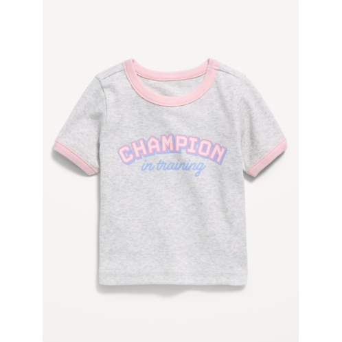 OldNavy Short-Sleeve Ringer Graphic T-Shirt for Toddler Girls