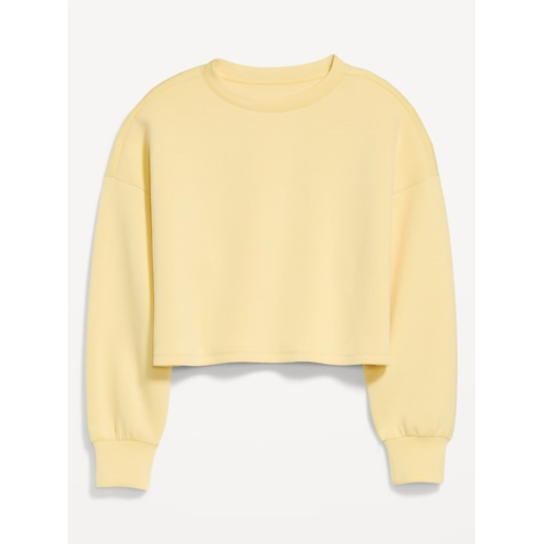 OldNavy Bounce Fleece Crew-Neck Cropped Sweatshirt