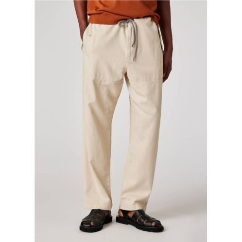 Paul Smith relaxed-fit ecru cotton-linen trousers in beige