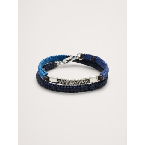 Bananarepublic Macrame Artisan Leather Bracelet By Caputo & Co