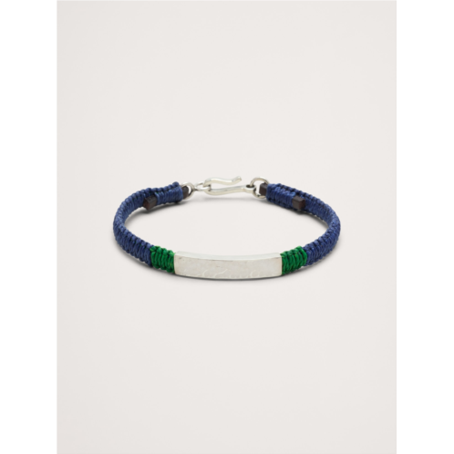 Bananarepublic Macrame Hammered ID Bracelet By Caputo & Co